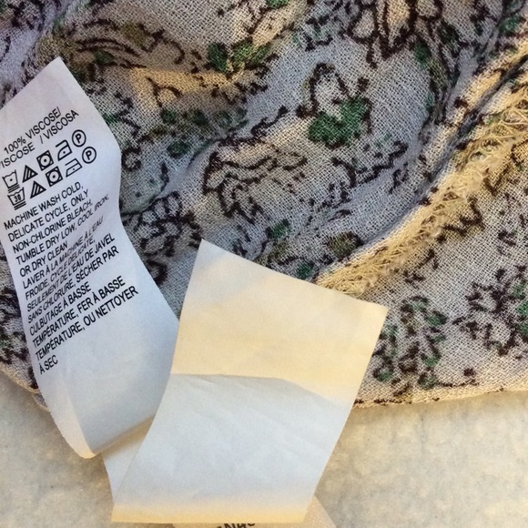 Lucky Brand Paisley Kelly Peasant Top 100% viscose - Picture 10 of 11